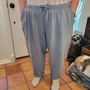 Barefoot Dreams Brushed Terry Rolled Hem Pants, size 2x